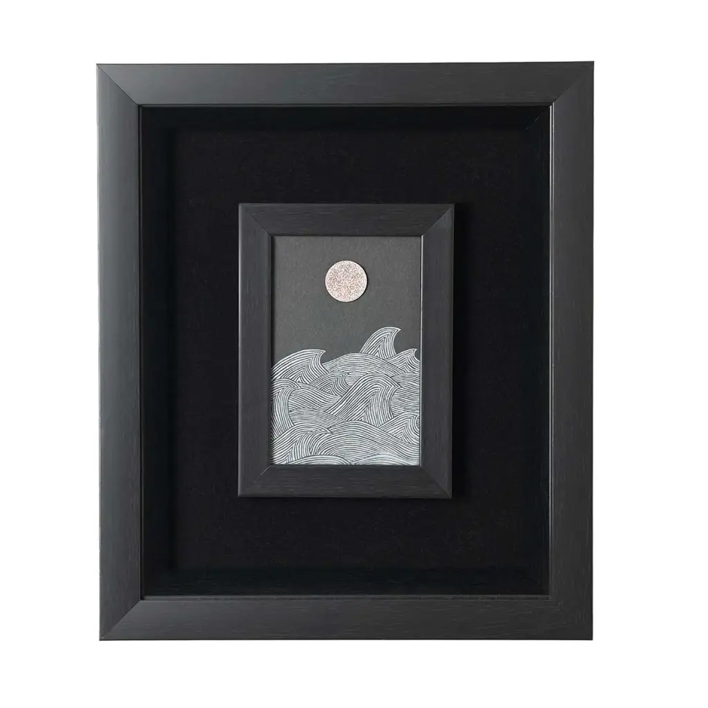 تابلو ماه و دریا 35*30 